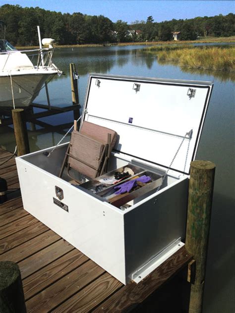 metal dock dock box mount|boat dock boxes unlimited.